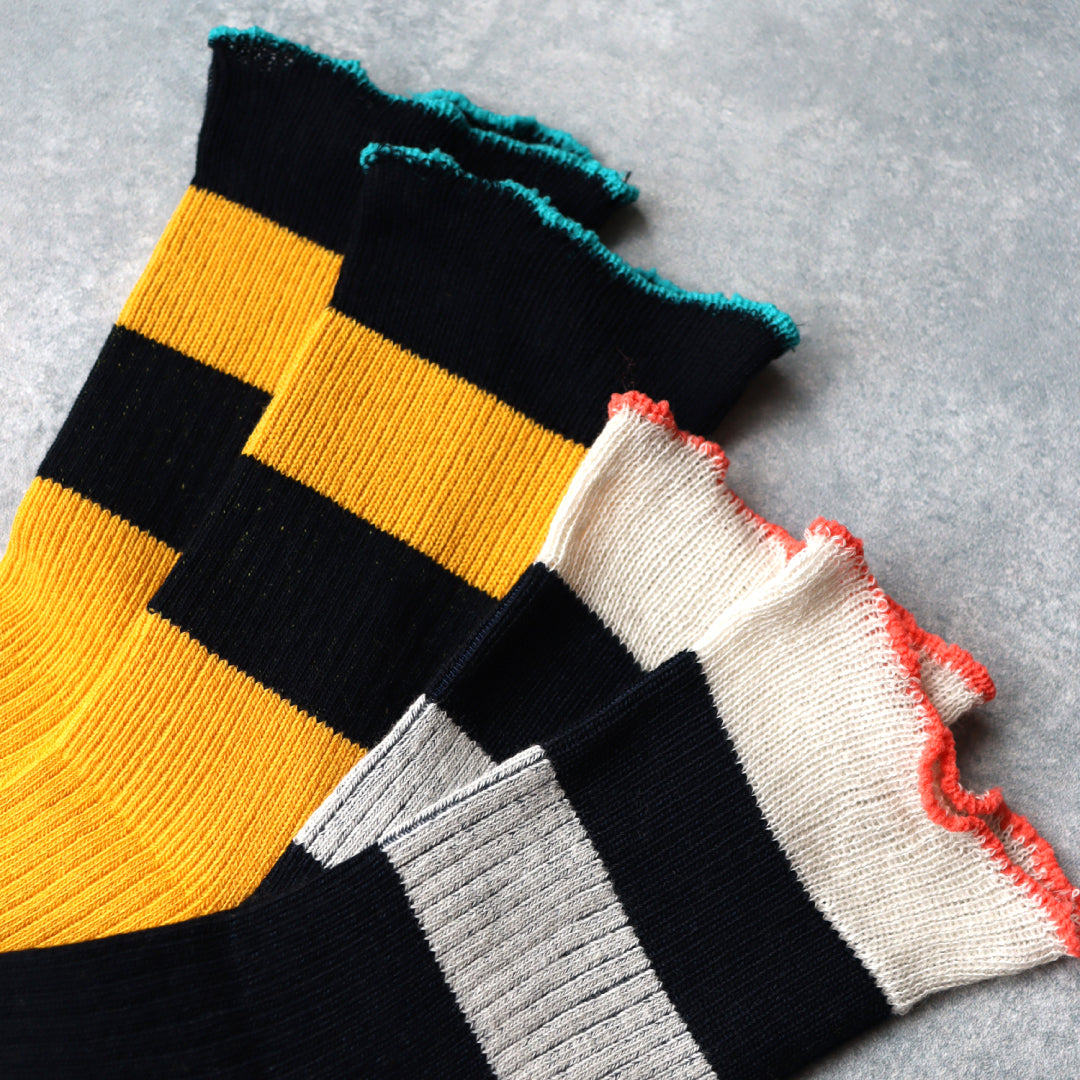 KIVISDOU|キビスドウ 2足組 フラッターリブ ショートソックス|K30990