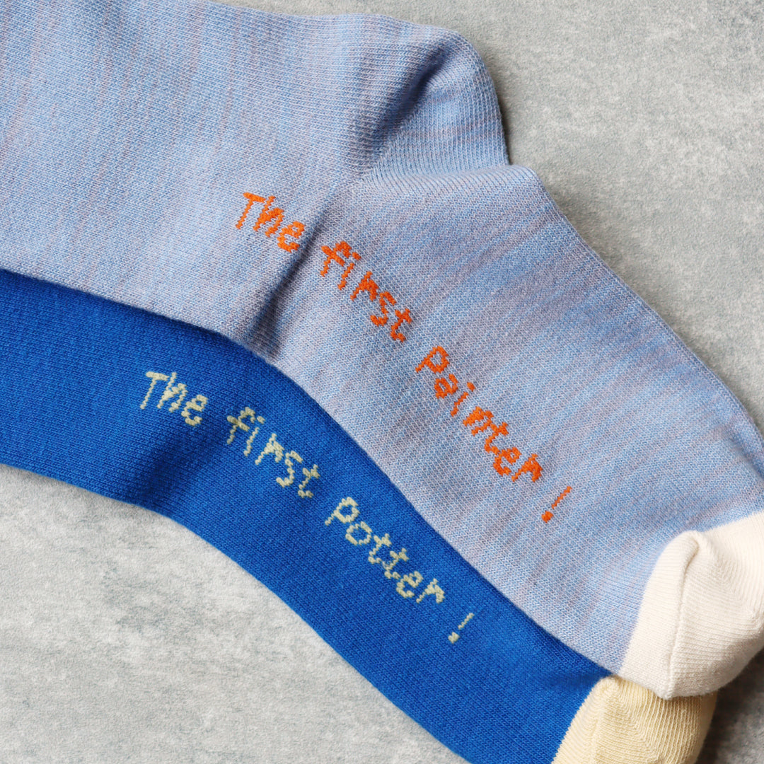 KIVISDOU|キビスドウ 2足組 ご先祖様はアーティスト ショートソックス|K30902