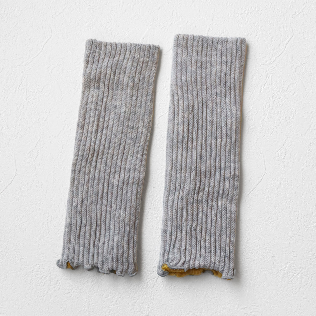 TAWARA タワラ|ふわふわ内側コットン100% 2WAYアームウォーマー&レッグウォーマー ショート丈 冷え対策|t60877