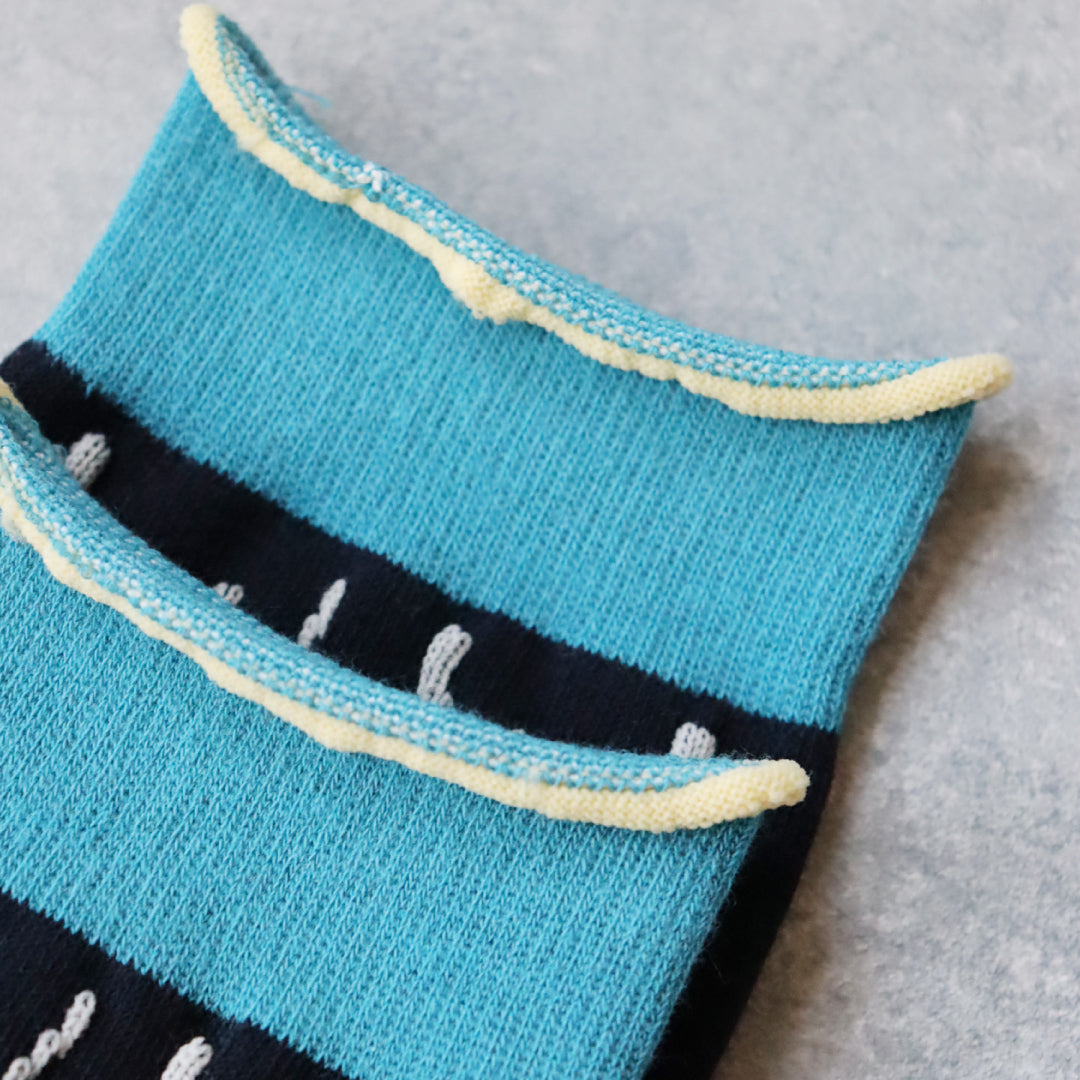 KIVISDOU|キビスドウ 2足組 BUMPY クルーソックス|K40910