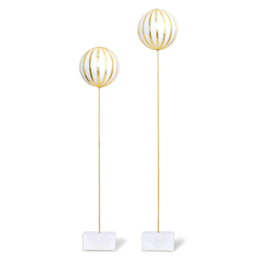 2026お正月飾りご予約商品|medetaya modern めでたやモダン|和紙 MARI置きかざり 金×白|モダンな正月・クリスマス飾り|テーブルコーディネート|636000158