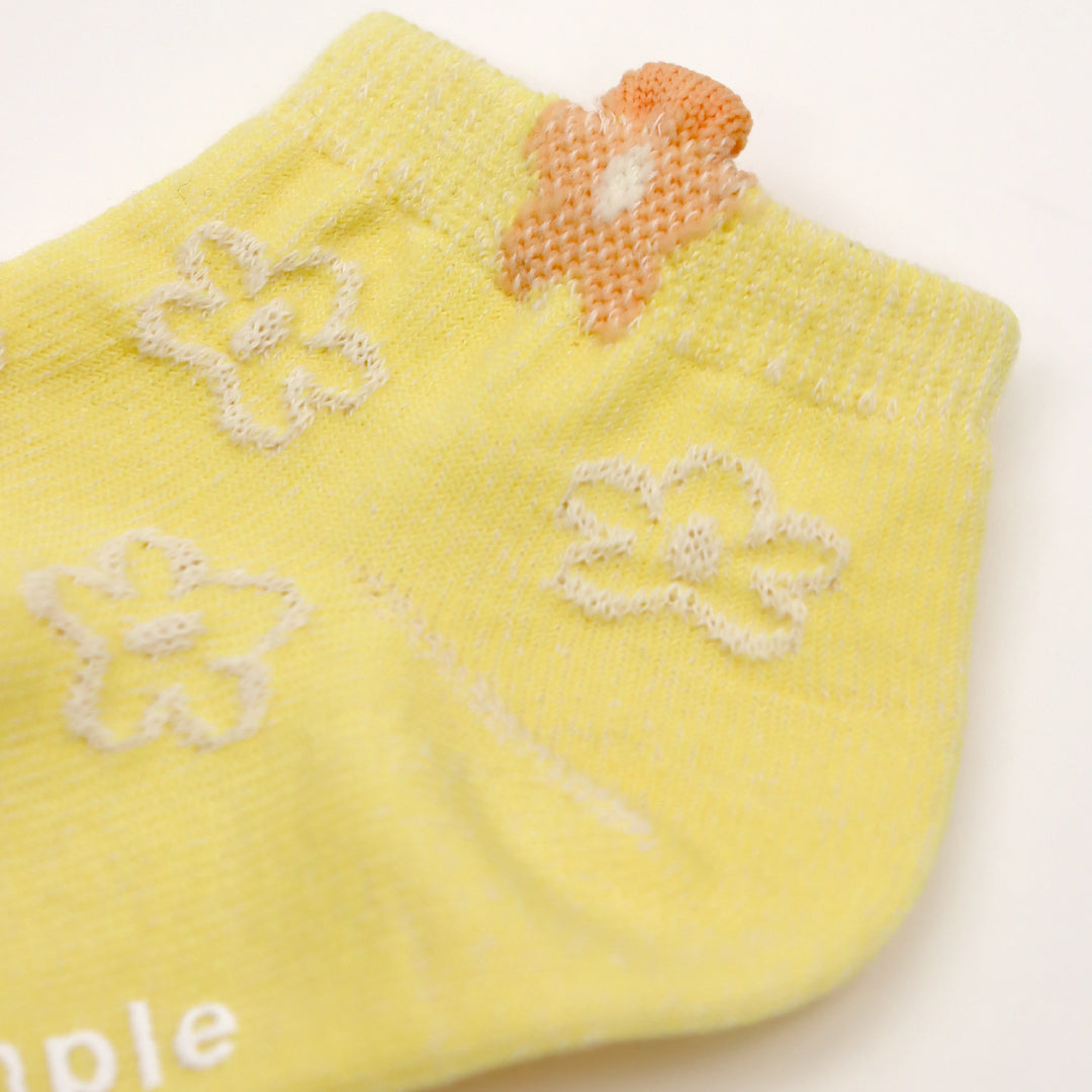stample スタンプル|【キッズ】ガールズモチーフ アンクルソックス3足組 靴下 女の子 子供 綿混 おしゃれ 滑り止め 春夏|73319