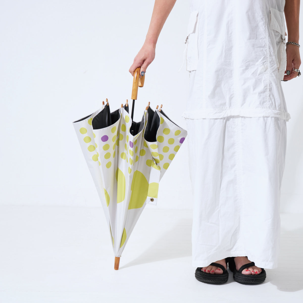 392サンキューニ |紫外線対策 UV100% PARABURELLA 55 マル 大人用(晴雨兼用) |Q270