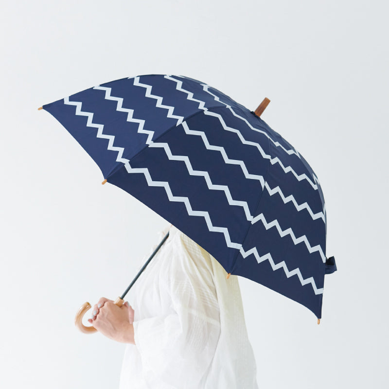 392 サンキューニ|紫外線対策 UV99.9% 日傘(晴雨兼用)ジグザグPU|Q313