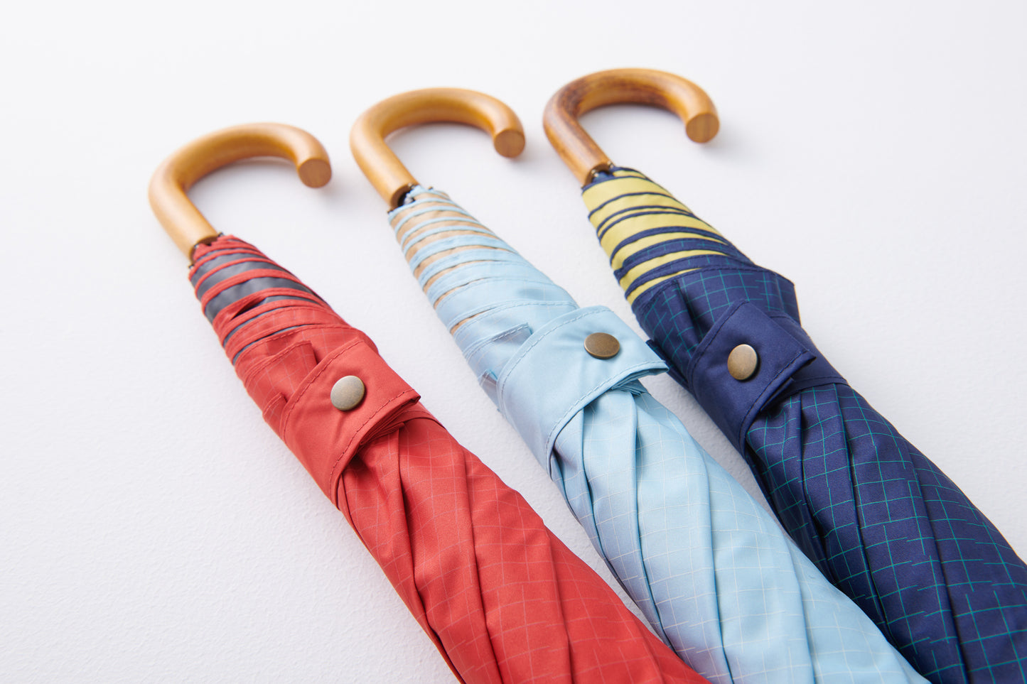 392 サンキューニ|紫外線対策 UV99.9% 折畳日傘(晴雨兼用)チェック|Q316