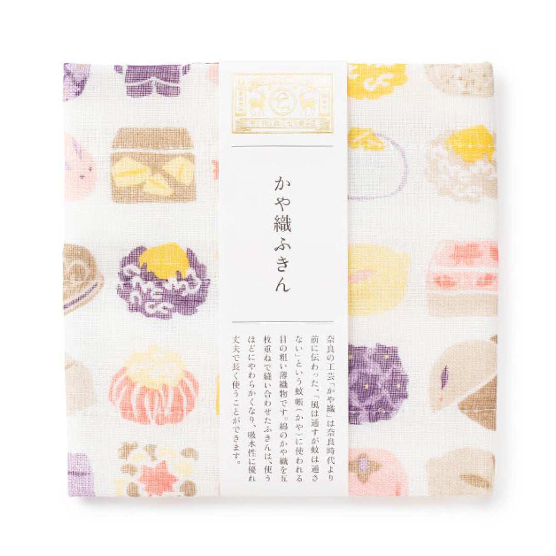 吸水性・速乾性|かや織ふきん 和菓子秋|中川政七商店|1401-0309-202