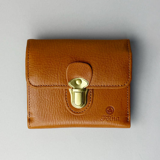FOLNA フォルナ|ヌメオイルシュリンク差込金具 二つ折り財布|2993650-B