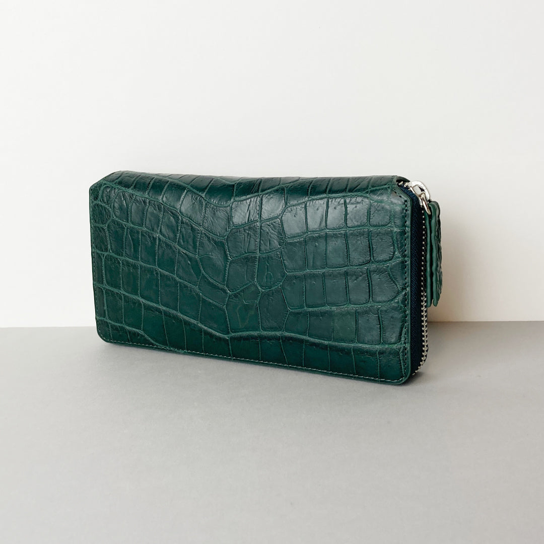 Creed(クリード) crocodile ラウンドロングウォレット