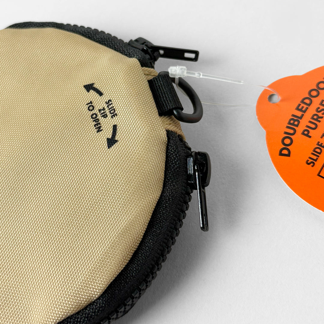 Penco ペンコ|ダブルドアパース 首掛けもできる2室構造の丸型ポーチ!フェスや旅行に便利なミニ財布|GB301