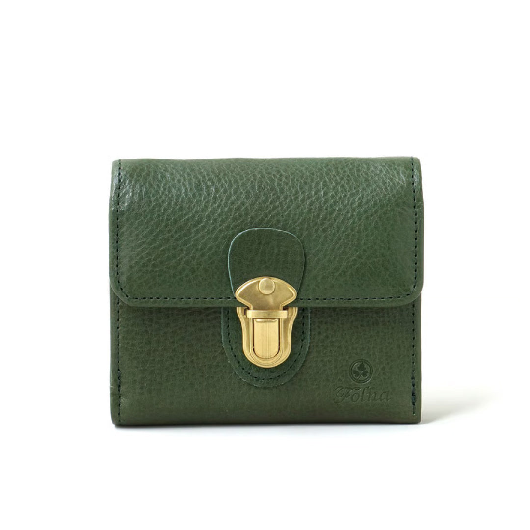 FOLNA フォルナ|ヌメオイルシュリンク差込金具 二つ折り財布|2993650-B
