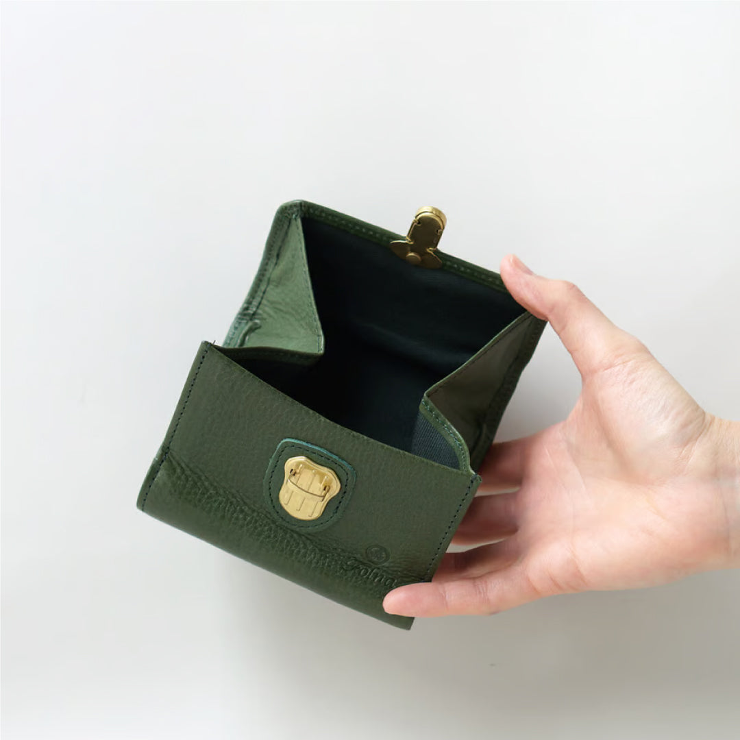 FOLNA フォルナ|ヌメオイルシュリンク差込金具 二つ折り財布|2993650-B
