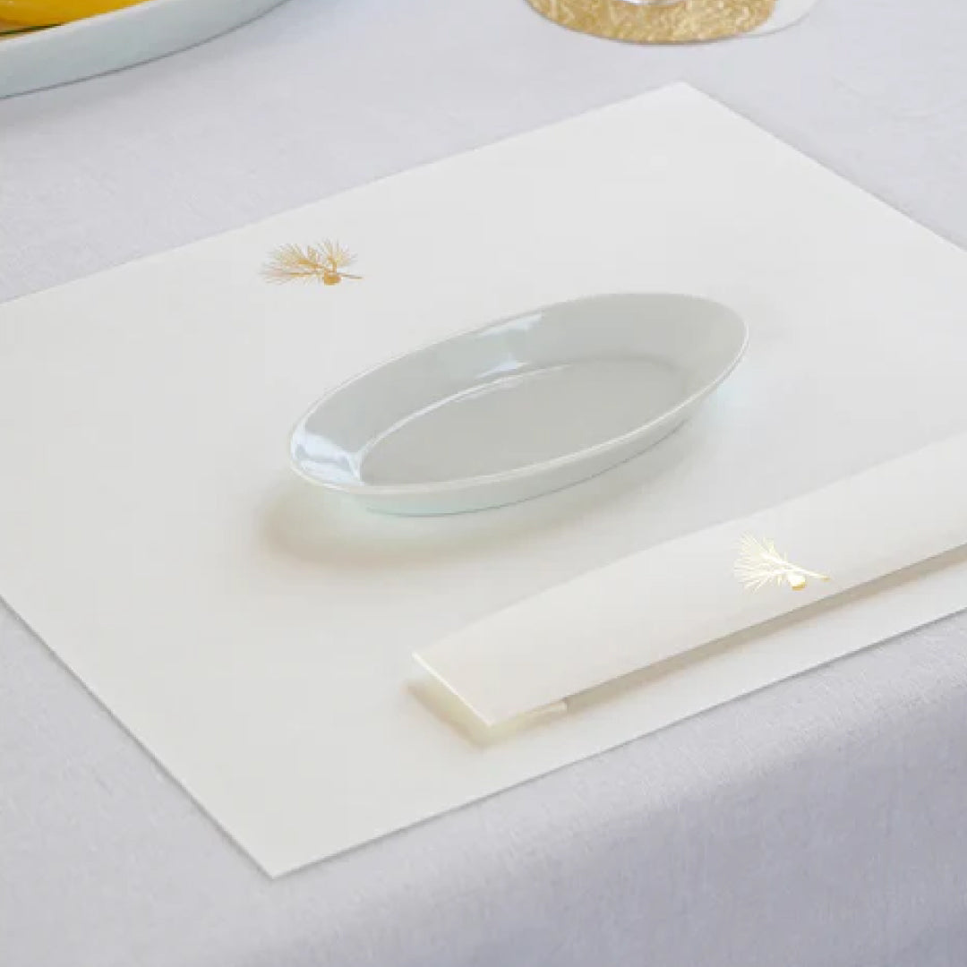 めでたやモダン|MATSU 箔押しランチョンマット2枚入|正月の室礼・季節の室礼|636000147