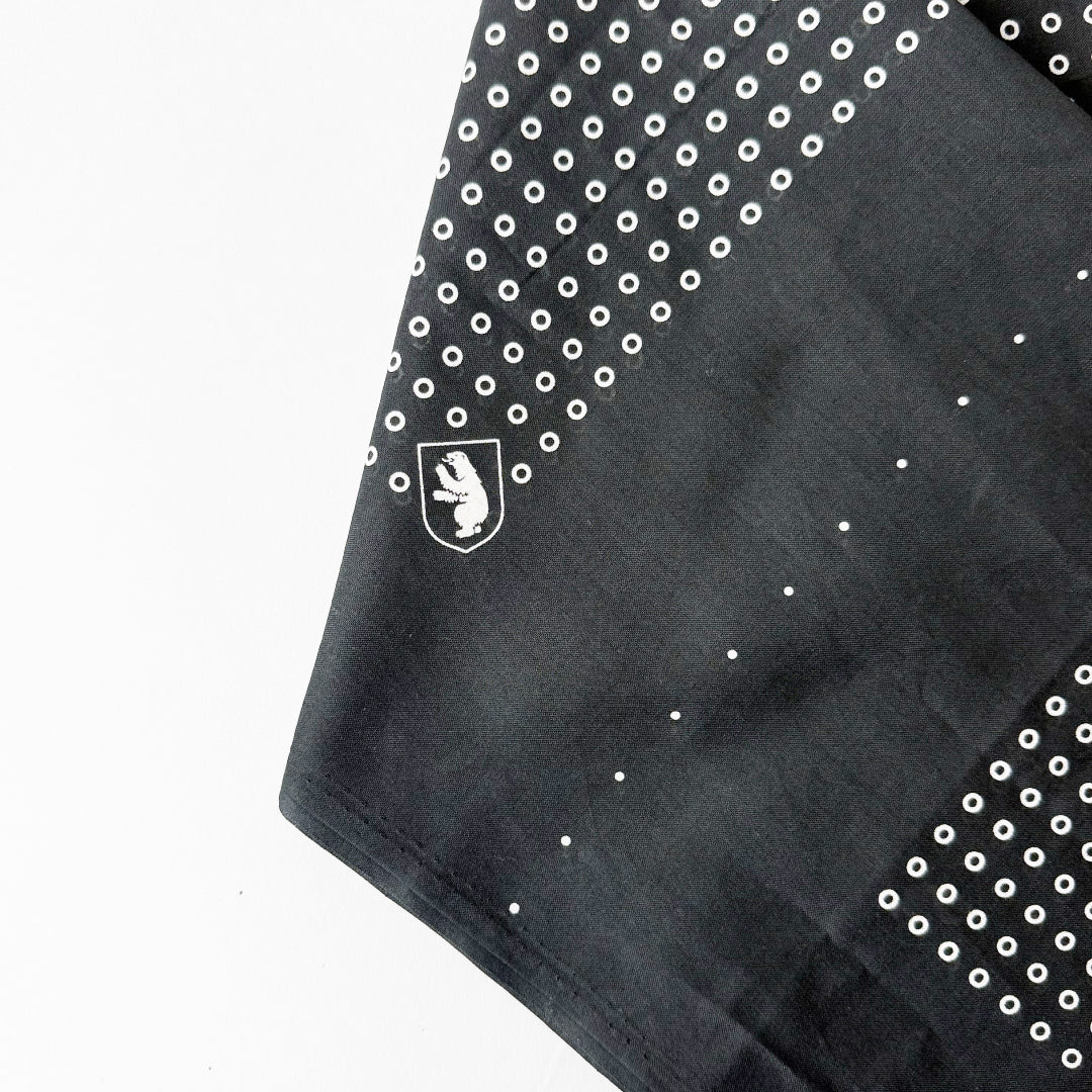 Necessary or Unnecessary ネセサリーオアアンネセサリー|BANDANA STOLE DOTS マルチに使えるドット柄バンダナストール|90030279