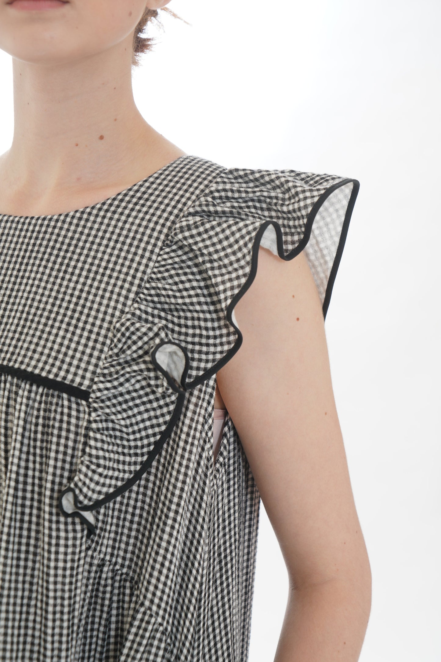 シュークリームガーゼベーシックルームドレス