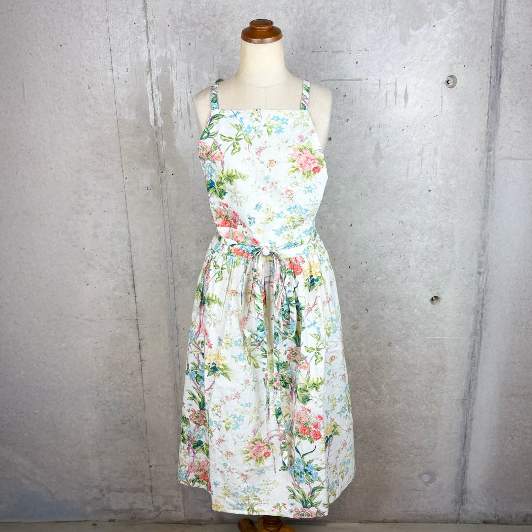 the shop ザショップ｜apron feminine エプロン フェミニン インド綿100% シルクスクリーンプリント ウエストギャザー エプロン｜TS_KTAP