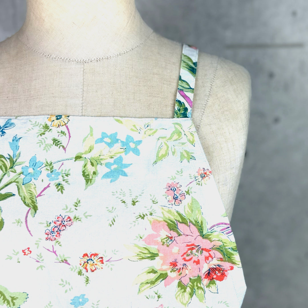 the shop ザショップ｜apron feminine エプロン フェミニン インド綿100% シルクスクリーンプリント ウエストギャザー エプロン｜TS_KTAP