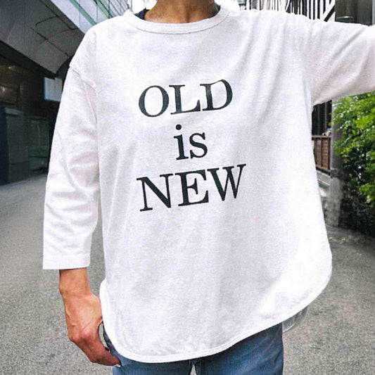[予約商品] bibmilk ビブミルク｜ROUND HEM 3/4SLV Tee