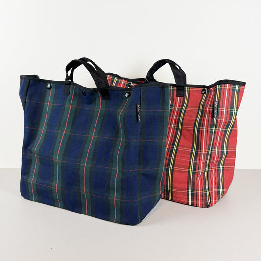 BAG'n'NOUN バッグンナウン｜タータンチェック柄トートバッグ HOMES / BAY CITY  Lサイズ｜70021008