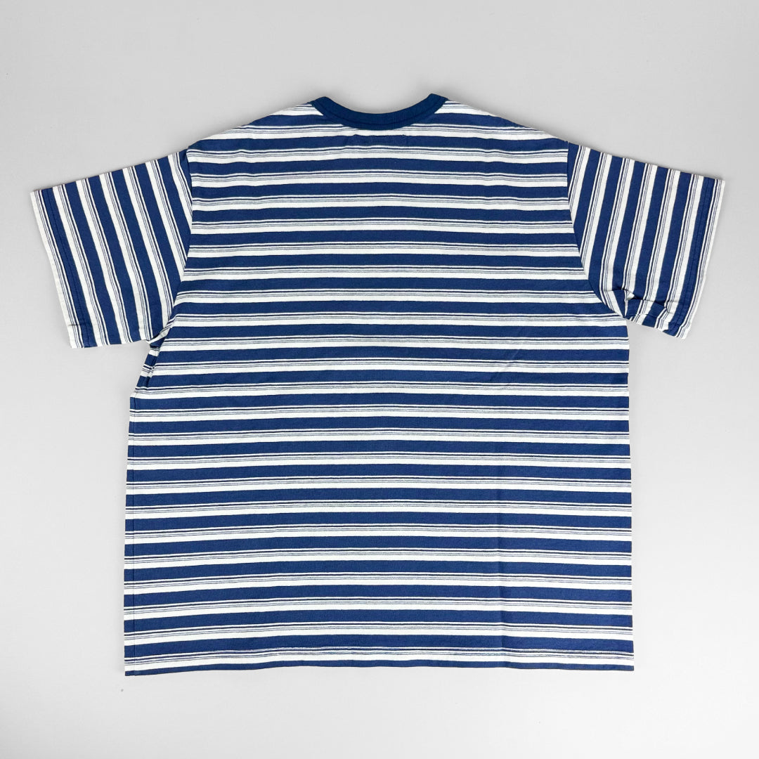 necessary or unnecessary ネセサリーオアアンネセサリー｜BORDER C 綿100% ポケット付き ボーダー Tシャツ 半袖 カットソー 日本製 ユニセックス｜90012316
