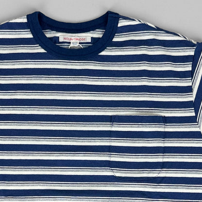 necessary or unnecessary ネセサリーオアアンネセサリー｜BORDER C 綿100% ポケット付き ボーダー Tシャツ 半袖 カットソー 日本製 ユニセックス｜90012316