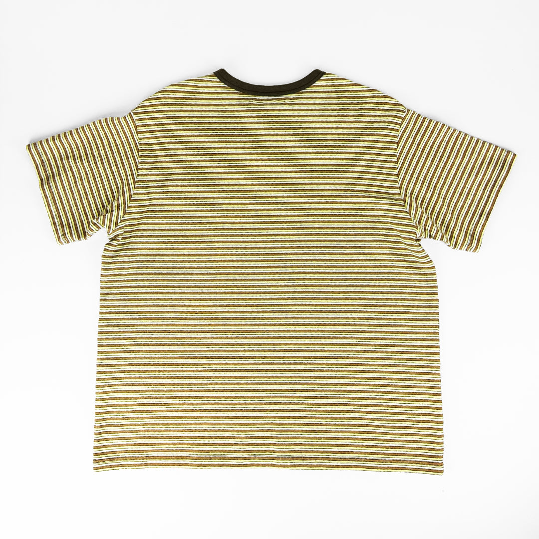 necessary or unnecessary ネセサリーオアアンネセサリー｜BORDER D 綿100% ポケット付き ボーダー Tシャツ 半袖 カットソー 日本製 ユニセックス｜90012317