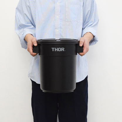 [新モデル]THOR｜Round Container DC-12L｜368212BLKC※フタは付属していません