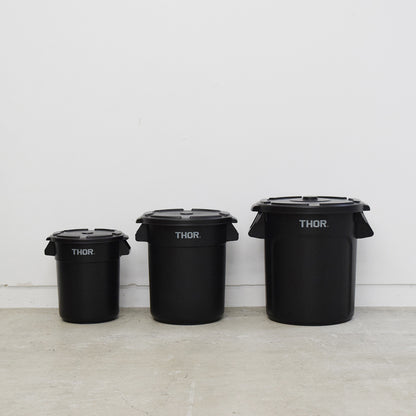 [新モデル]THOR｜Round Container DC-12L｜368212BLKC※フタは付属していません