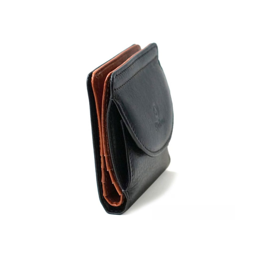 FOLNA フォルナ｜ヌメオイルシュリンク 二つ折り財布 手のひらサイズ 日本製 ボックス型小銭入れ 牛革 フォルナ｜2993801