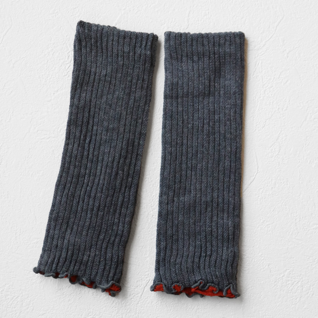 TAWARA タワラ｜ふわふわ内側コットン100% 2WAYアームウォーマー＆レッグウォーマー ショート丈 冷え対策｜t60877