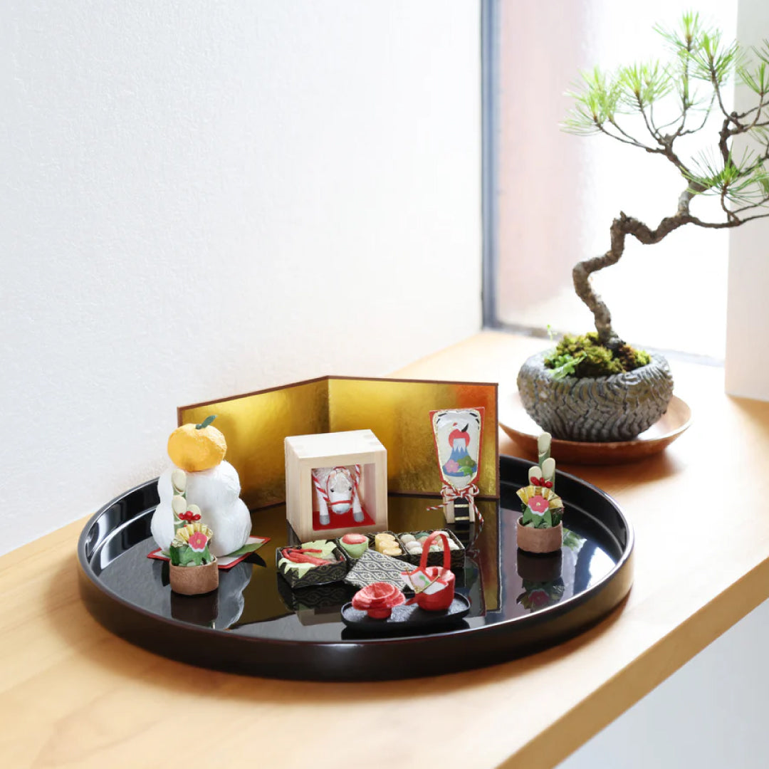 2026お正月飾りご予約商品｜めでたや歳ます 駿馬｜正月 干支 置物 午 檜枡入り コンパクト 縁起物 和雑貨｜631000064