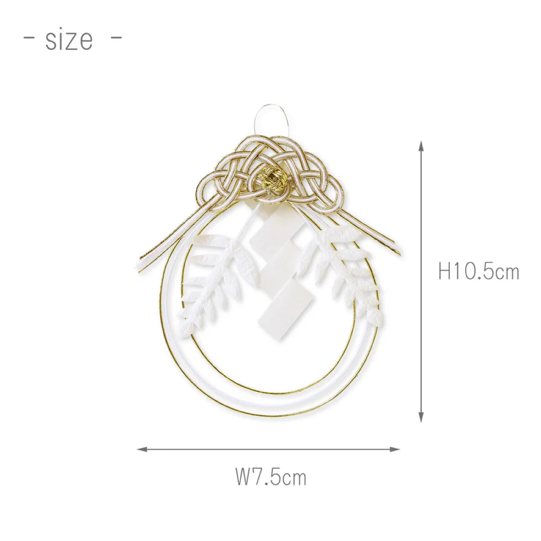 2026お正月飾りご予約商品｜medetaya modern めでたやモダン｜水引かざりSサイズ 金｜モダンなミニお正月飾り・玄関飾り デスクにも飾れるサイズ｜636000154