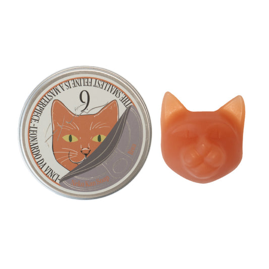 9.kyuu キュウ｜ネコ缶SOAP〜ワクワク・サポートが得意なネコ〜数秘No.2《Biwa》｜数秘で選ぶ！全身使える日本製オールインワン石鹸