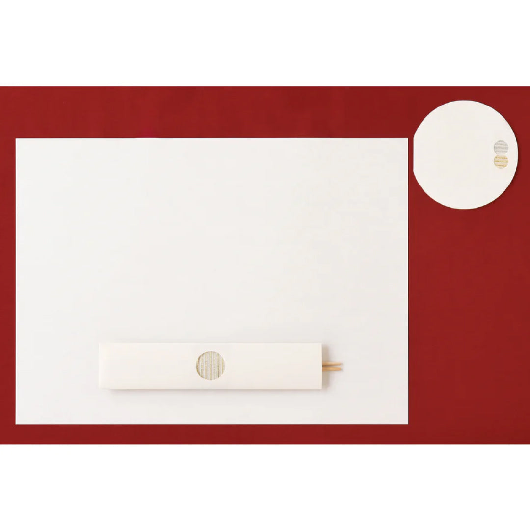 2026お正月飾りご予約商品｜medetaya modern めでたやモダン｜テーブルセット EN・MATSU 2名様分｜モダンな祝箸・コースター・マット｜お正月、お祝いギフト｜636000188、636000189