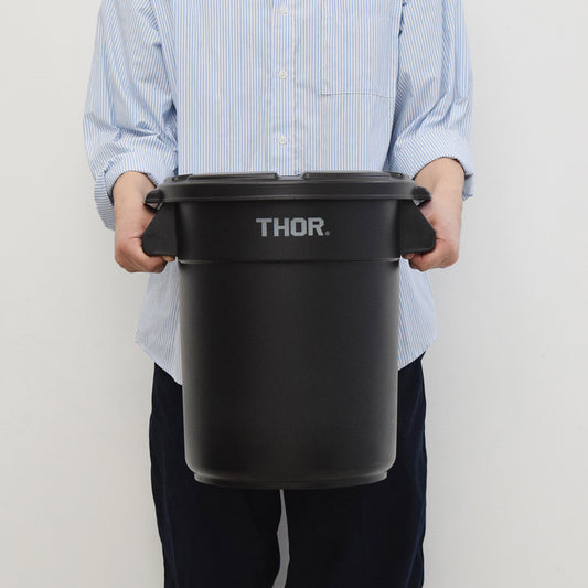 [新モデル]THOR|Round Container DC-23L|368223BLKC・368223LGRYC※フタは付属していません