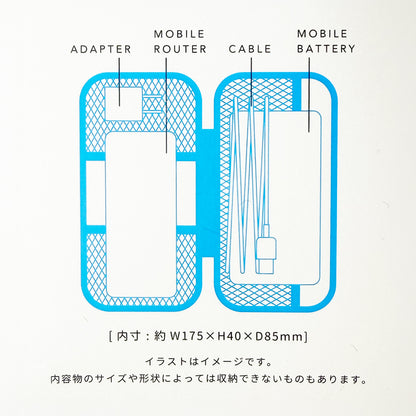 Nahe ネーエ｜ハードシェルケース S ネーエ ガジェットポーチ 耐衝撃 ポリカーボネート ミニポーチ 収納 小物入れ｜GB277