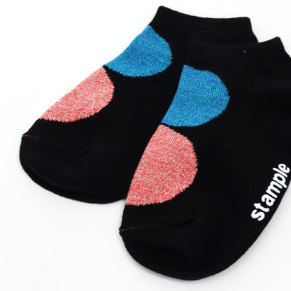 stample スタンプル｜【キッズ】履き心地の良いモザイクドットアンクルソックス 3足組 春夏｜73145