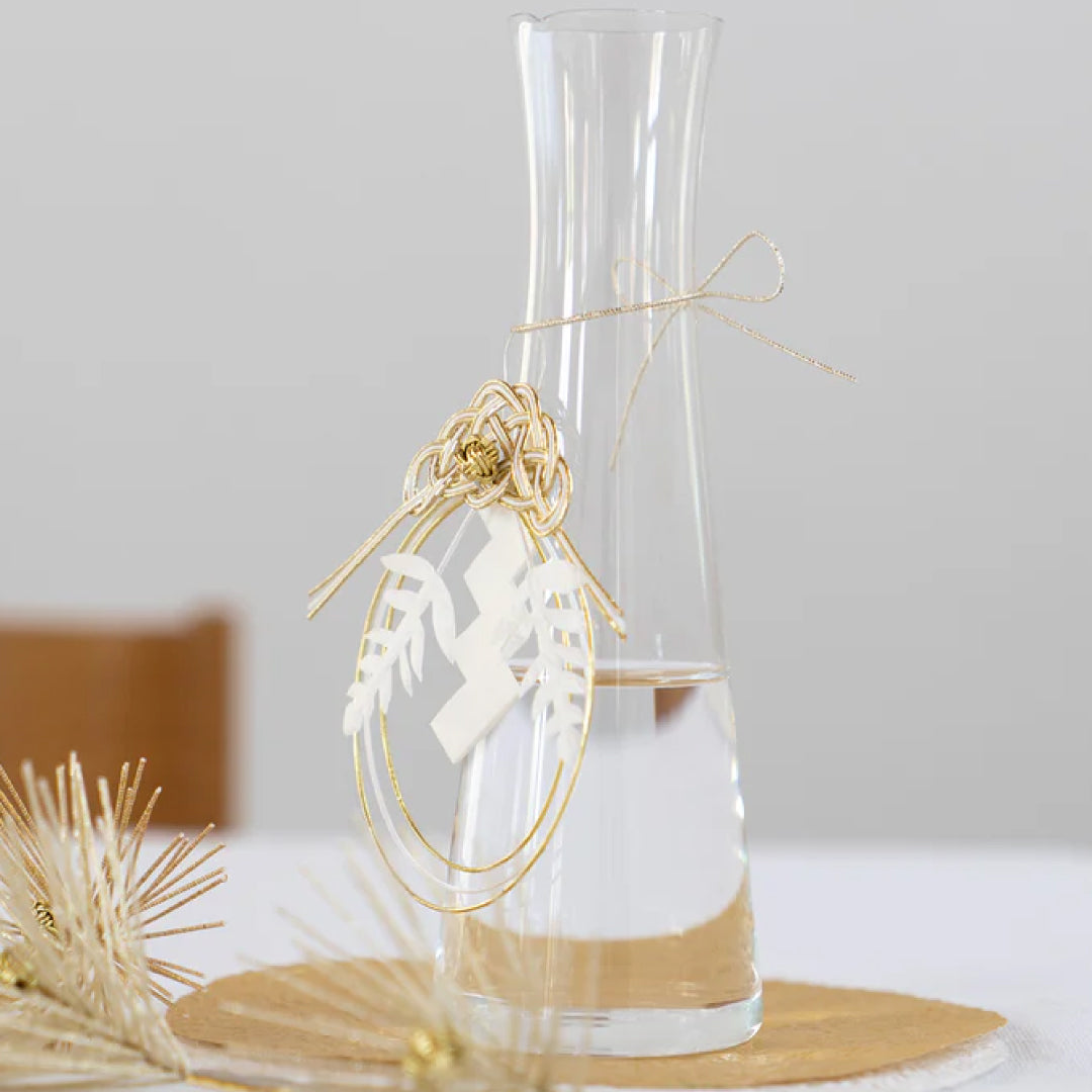 2026お正月飾りご予約商品｜medetaya modern めでたやモダン｜水引かざりSサイズ 金｜モダンなミニお正月飾り・玄関飾り デスクにも飾れるサイズ｜636000154