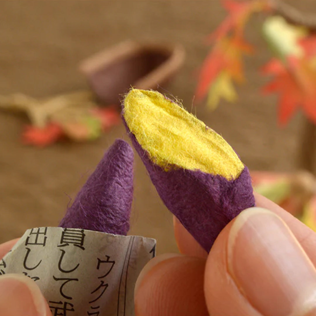 めでたや｜めでたや遊び 和紙の飾り物 焼いも｜季節の飾り 秋