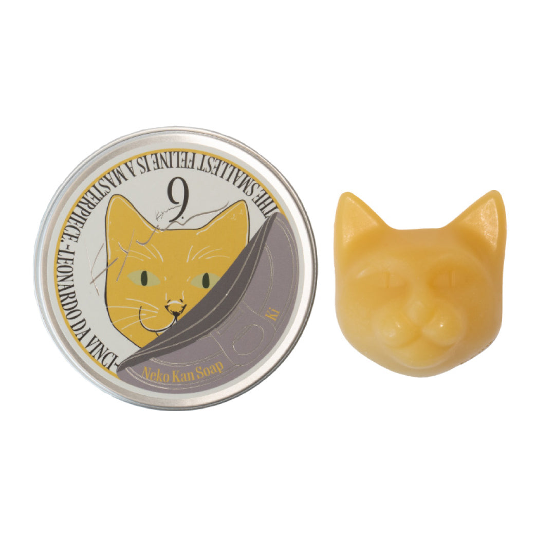 9.kyuu キュウ｜ネコ缶SOAP〜自由でお茶目なネコ〜 数秘No.3《Ki》｜数秘で選ぶ！全身使える日本製オールインワン石鹸
