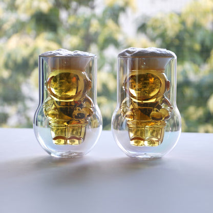 DETAIL ディテール｜父の日【NASA×Dragon Glassware】Astronaut  Double  Wall Glasses ナサ アストロノーツダブルウォールグラス 2個セット 宇宙飛行士 耐熱グラス おしゃれ 保冷保温 コップ ペア ギフト｜3711