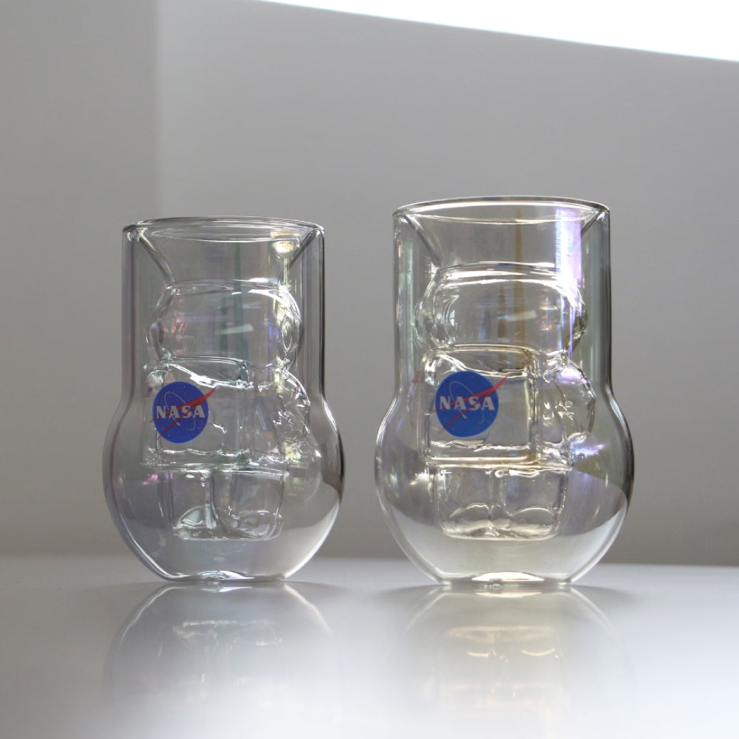 DETAIL ディテール｜父の日【NASA×Dragon Glassware】Astronaut  Double  Wall Glasses ナサ アストロノーツダブルウォールグラス 2個セット 宇宙飛行士 耐熱グラス おしゃれ 保冷保温 コップ ペア ギフト｜3711