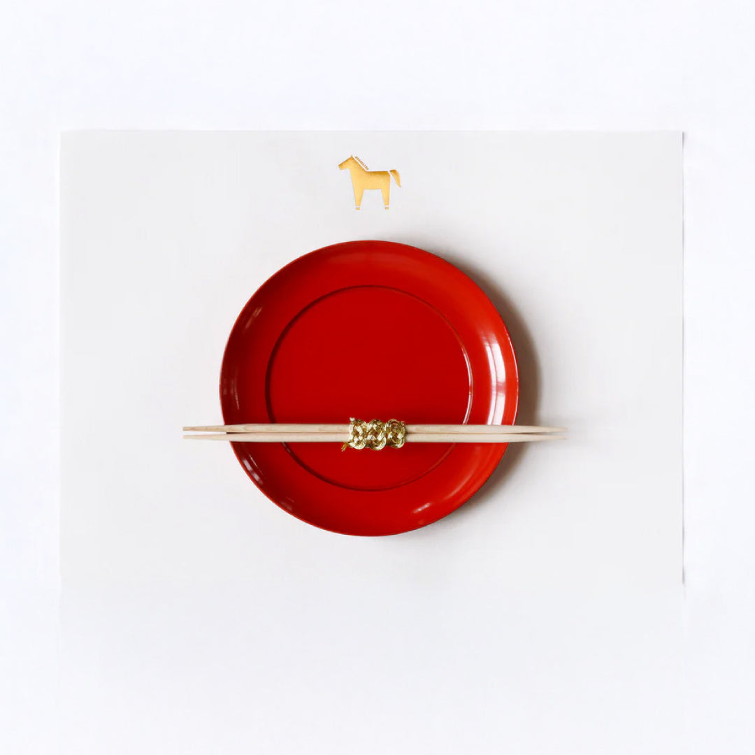 PR箔押し ムツキ(正月) 美品 2026お正月飾り｜medetaya modern めでたやモダン｜UMA 箔押し