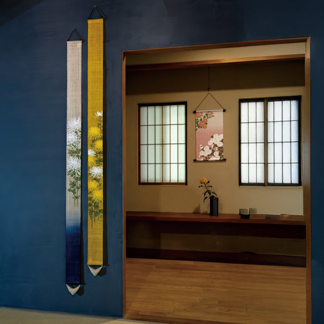 洛柿庵 RAKUSHIAN｜和のモダンインテリア 細タペ 糸菊｜LJTs-859