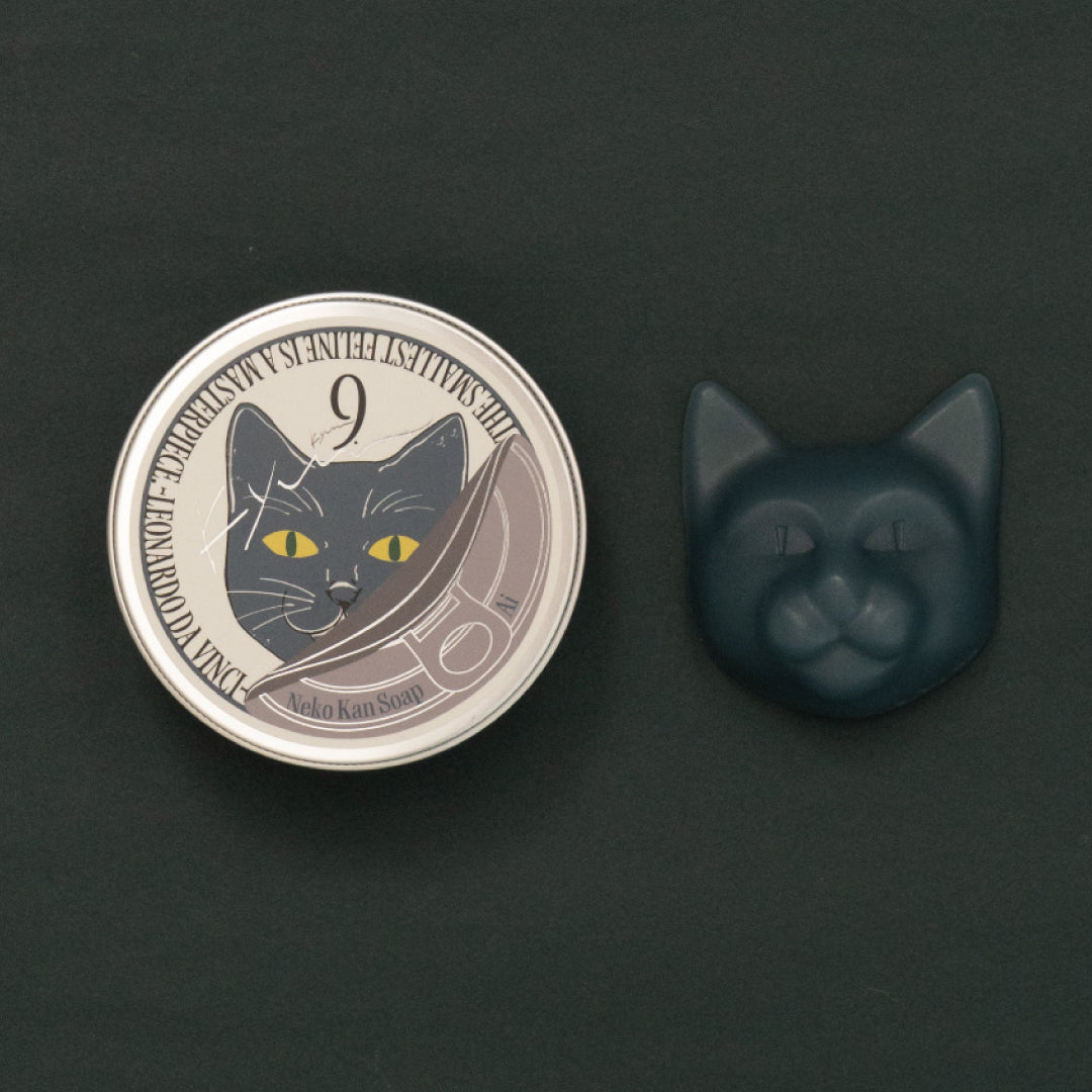 9.kyuu キュウ｜ネコ缶SOAP〜調和・バランスの取れたネコ 〜 数秘No.6《Ai》｜数秘で選ぶ！全身使える日本製オールインワン石鹸