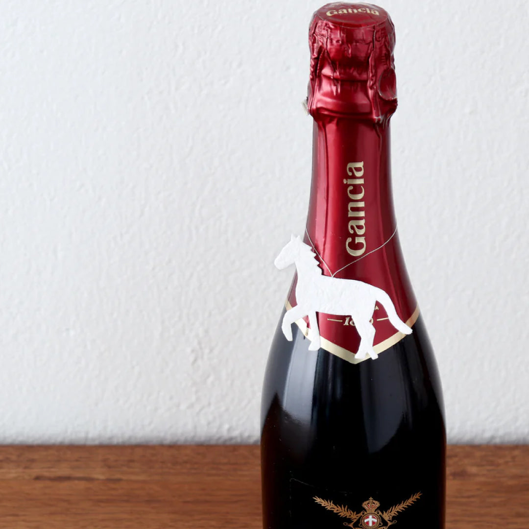 2026お正月飾りご予約商品｜medetaya modern｜つるしかざり うま 金・赤 5枚セット｜モダンなお正月飾り・クリスマス飾り 手作りキット｜636000173、636000174