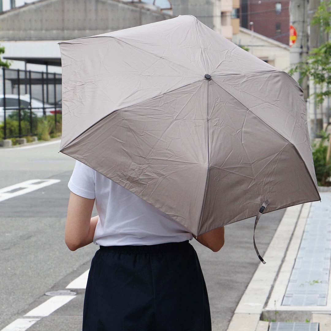 紫外線対策｜ALL-WEATHER 軽量折り畳み傘 90％UV 晴雨兼用｜VOL. ヴォル｜3490GRY