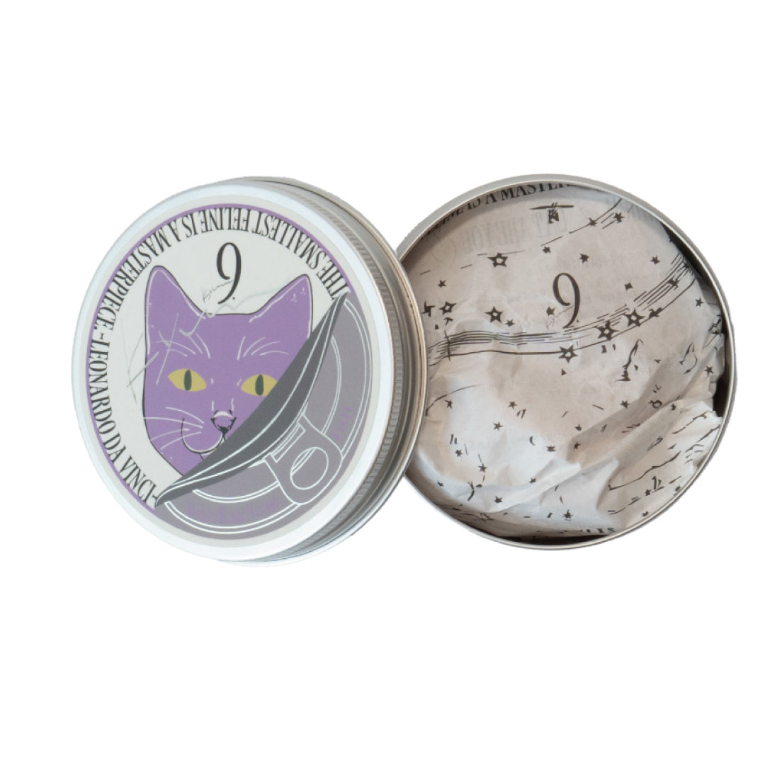 9.kyuu キュウ｜ネコ缶SOAP〜ミステリアスでマイペースなネコ〜 数秘No.7《fuji》｜数秘で選ぶ！全身使える日本製オールインワン石鹸