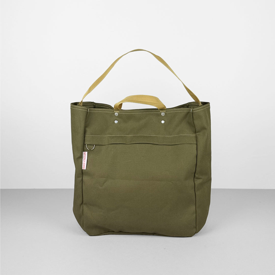 バッグンナウン BAG'n'NOUN ツールバッグ カーキ 限定 マチ拡張 希少 BAG'n'NOUN バッグンナウン｜手持ちと肩掛け 2WAYバッグ TOOL BAG