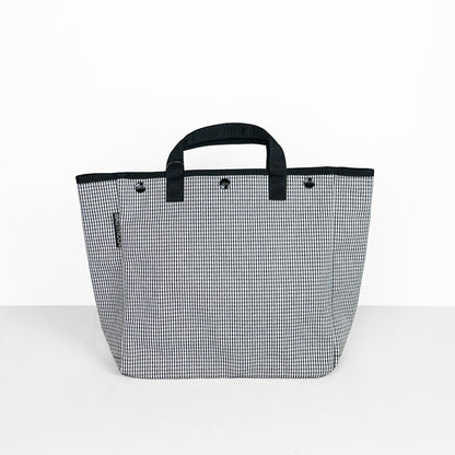 BAG'n'NOUN バッグンナウン｜HOMES HOUNDSTOOTH Sサイズ 千鳥格子 トートバッグ 小さめ 帆布 日本製 ｜70021055