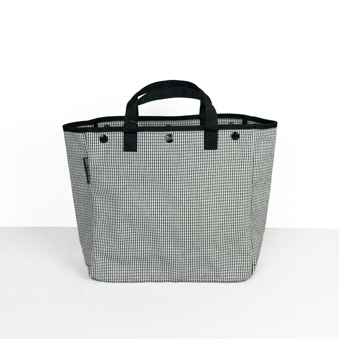 BAG'n'NOUN バッグンナウン｜HOMES HOUNDSTOOTH Sサイズ 千鳥格子 トートバッグ 小さめ 帆布 日本製 ｜70021055